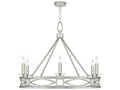 Fine Art Handcrafted Lighting Cienfuegos 6-Light Silver Leaf Candelabra Chandelier
