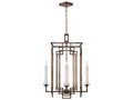 Fine Art Handcrafted Lighting Cienfuegos 4-Light Square Chandelier in Antique Bronze