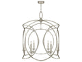 Fine Art Handcrafted Lighting Cienfuegos 6-Light Silver Leaf Candelabra Chandelier