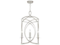 Fine Art Handcrafted Lighting 4-Light Cienfuegos Square Chandelier Silver Leaf