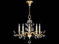 Fine Art Handcrafted Lighting 5-Light Crystal Laurel Chandelier in Gold Leaf