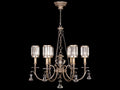 Fine Art Handcrafted Lighting Eaton Place 6-Light Silver Crystal Candelabra Drum Tiered Chandelier