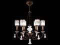 Fine Art Handcrafted Lighting Eaton Place 6-Light Bronze Crystal Chandelier