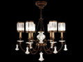 Fine Art Handcrafted Lighting Eaton Place 6-Light Empire Tiered Chandelier in Bronze with Clear Crystal