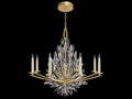 Fine Art Handcrafted Lighting 8-Light Lily Buds Chandelier in Gold Leaf and Crystal