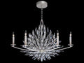 Fine Art Handcrafted Lighting 6-Light Lily Buds Oblong Chandelier in Gold and Silver
