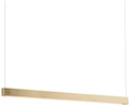 Fold 44" Wide Modern Brass LED Pendant