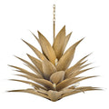 Fredrick Ramond Agave 12 Light 45" Wide Abstract Chandelier with Hand Sculpted Steel Leaves