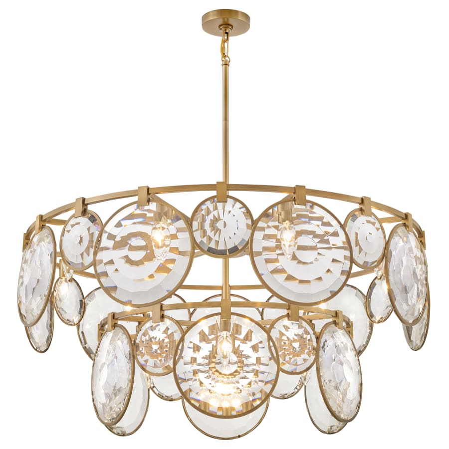 Fredrick Ramond Nala 15 Light 40" Wide Crystal Waterfall Chandelier
