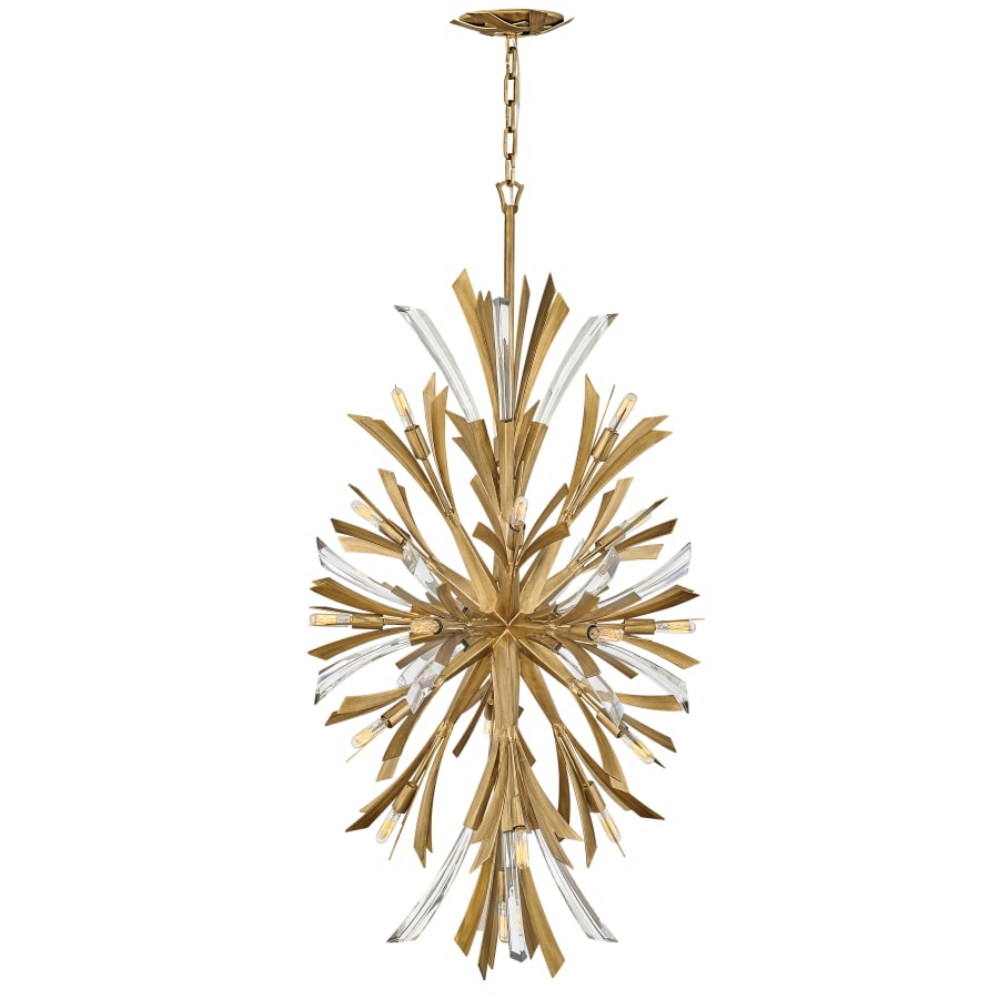 Fredrick Ramond Vida 19 Light 24" Wide Crystal Abstract Chandelier