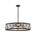 Fredrick Ramond Jolie 30" Wide LED Crystal Drum Chandelier