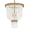 Fredrick Ramond Dune 4 Light 18" Wide Beaded Waterfall Chandelier