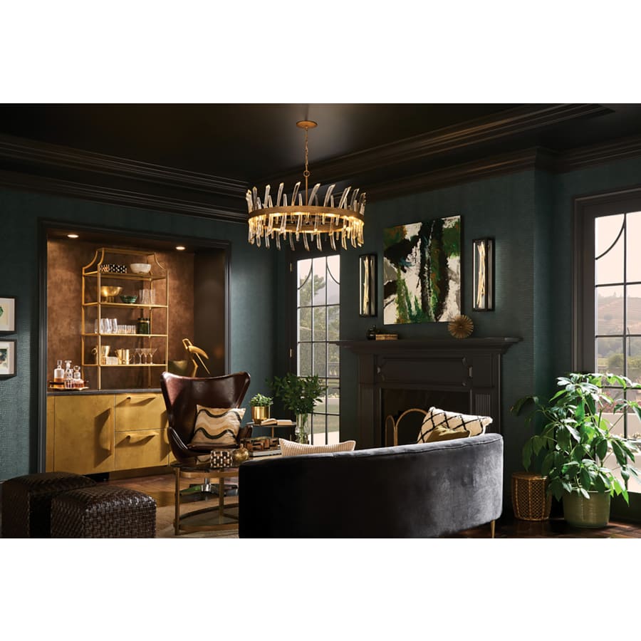 Fredrick Ramond Revel 10 Light 36" Wide Crystal Drum Chandelier