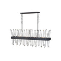 Fredrick Ramond Revel 4 Light 42" Wide Crystal Linear Chandelier