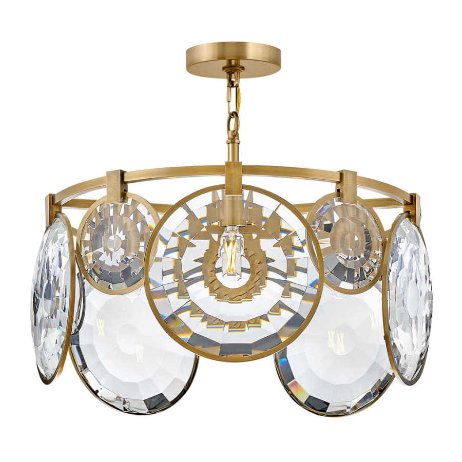 Fredrick Ramond Nala 5 Light 22" Wide Pendant / Semi-Flush Ceiling Fixture