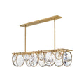 Fredrick Ramond Nala 8 Light 50" Wide Crystal Linear Chandelier