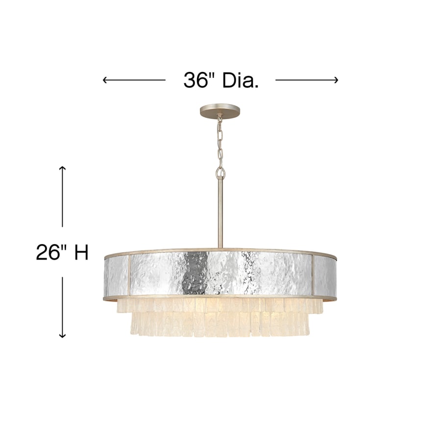 Fredrick Ramond Reverie 8 Light 36" Wide Crystal Drum Chandelier