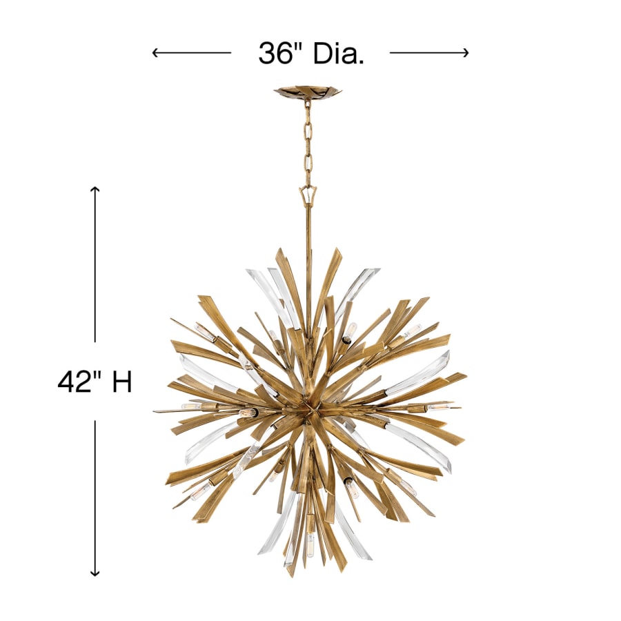 Fredrick Ramond Vida 13 Light 42" High Abstract Chandelier