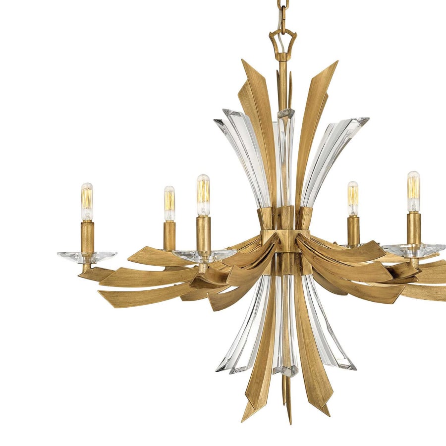 Fredrick Ramond Vida 6 Light 29" Wide Abstract Chandelier