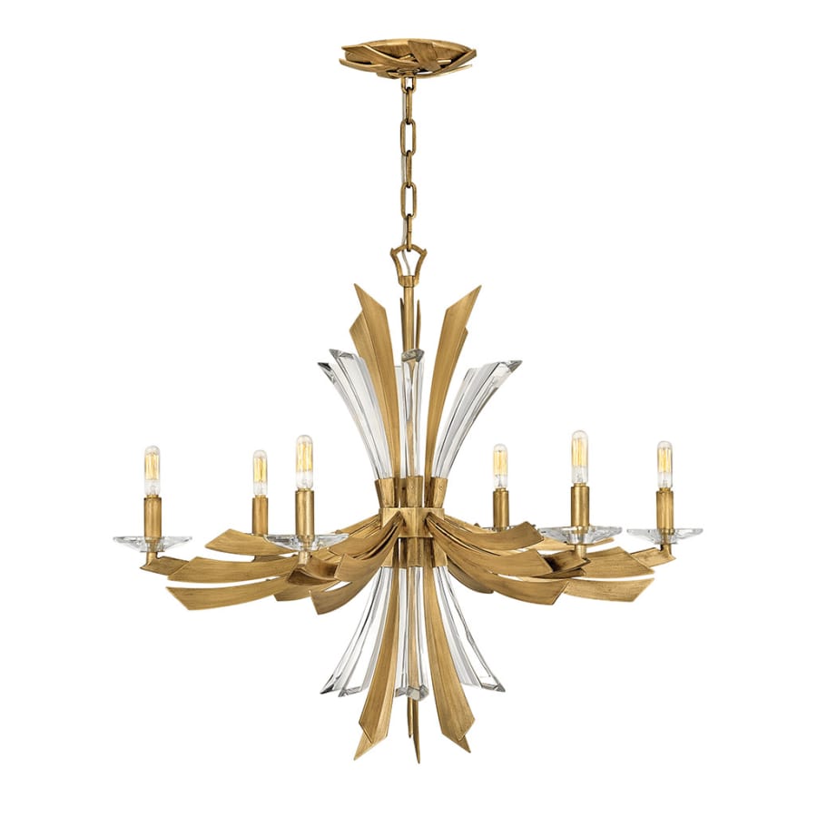 Fredrick Ramond Vida 6 Light 29" Wide Abstract Chandelier