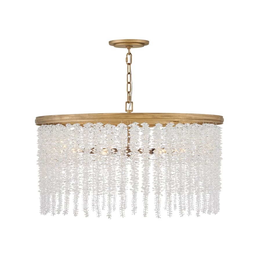 Fredrick Ramond Rubina 6 Light 30" Wide Crystal Drum Chandelier
