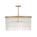 Fredrick Ramond Rubina 6 Light 30" Wide Crystal Drum Chandelier