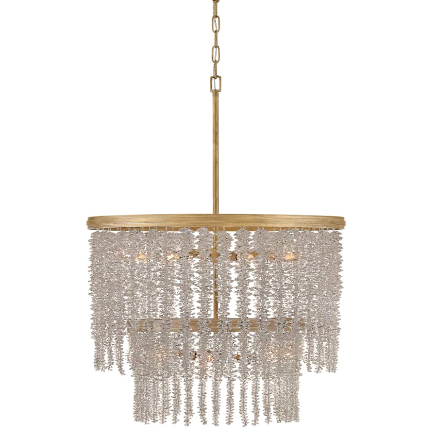 Fredrick Ramond Rubina 10 Light 26" Wide Crystal Waterfall Chandelier