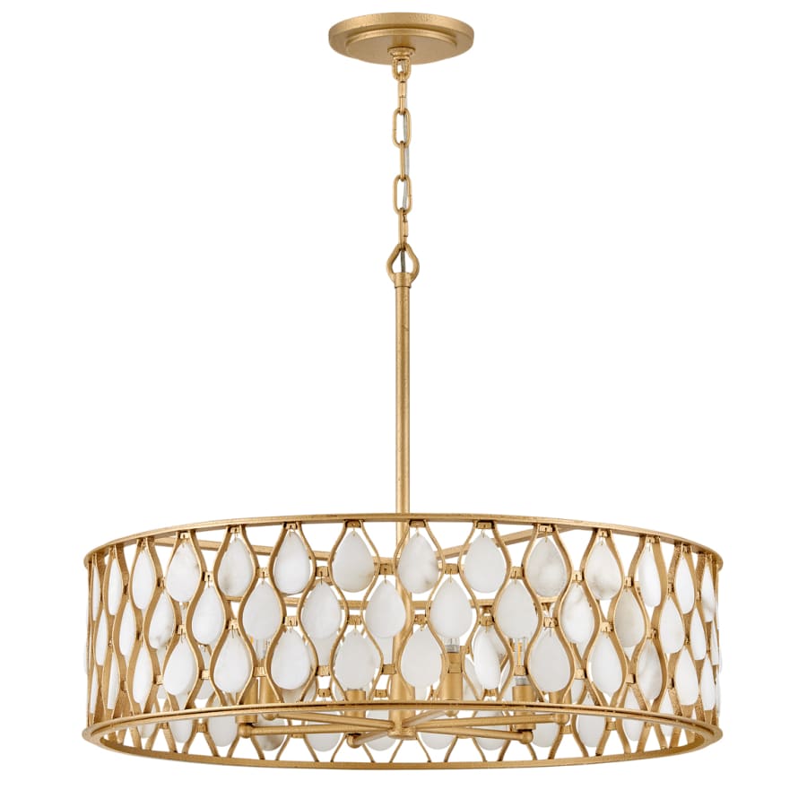 Fredrick Ramond Estie 6 Light 28" Wide Drum Chandelier
