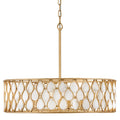 Fredrick Ramond Estie 6 Light 28" Wide Drum Chandelier