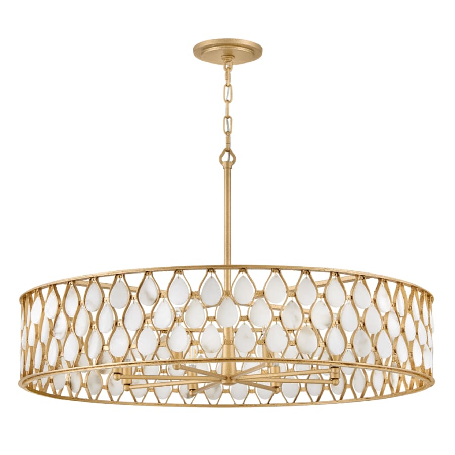 Fredrick Ramond Estie 8 Light 38" Wide Drum Chandelier