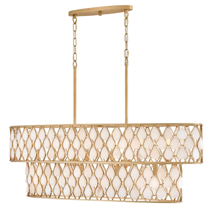 Fredrick Ramond Estie 10 Light 48" Wide Linear Chandelier