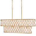 Fredrick Ramond Estie 10 Light 48" Wide Linear Chandelier