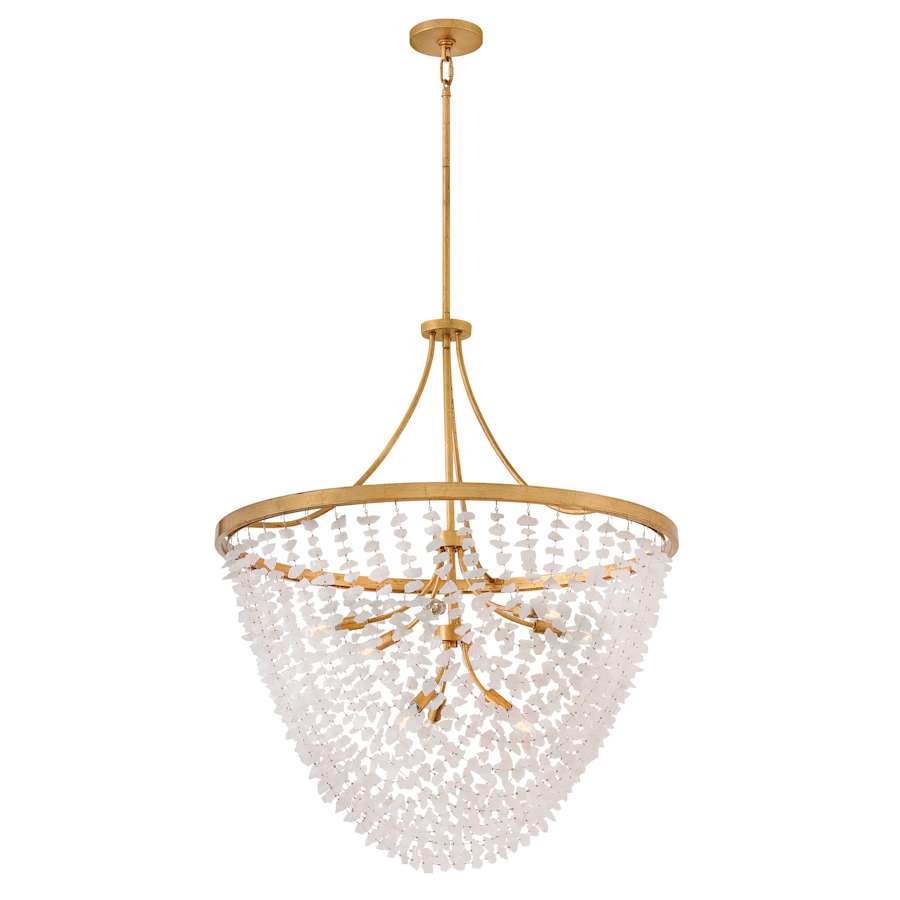 Fredrick Ramond Myra 9 Light 35" Wide Crystal Pendant