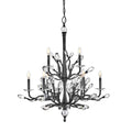 Fredrick Ramond Eve 9 Light 33" Wide LED Crystal Candle Style Chandelier