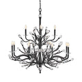 Fredrick Ramond Eve 12 Light 49" Wide LED Crystal Candle Style Chandelier
