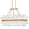 Fredrick Ramond Fleur 10 Light 48" Wide Linear Chandelier