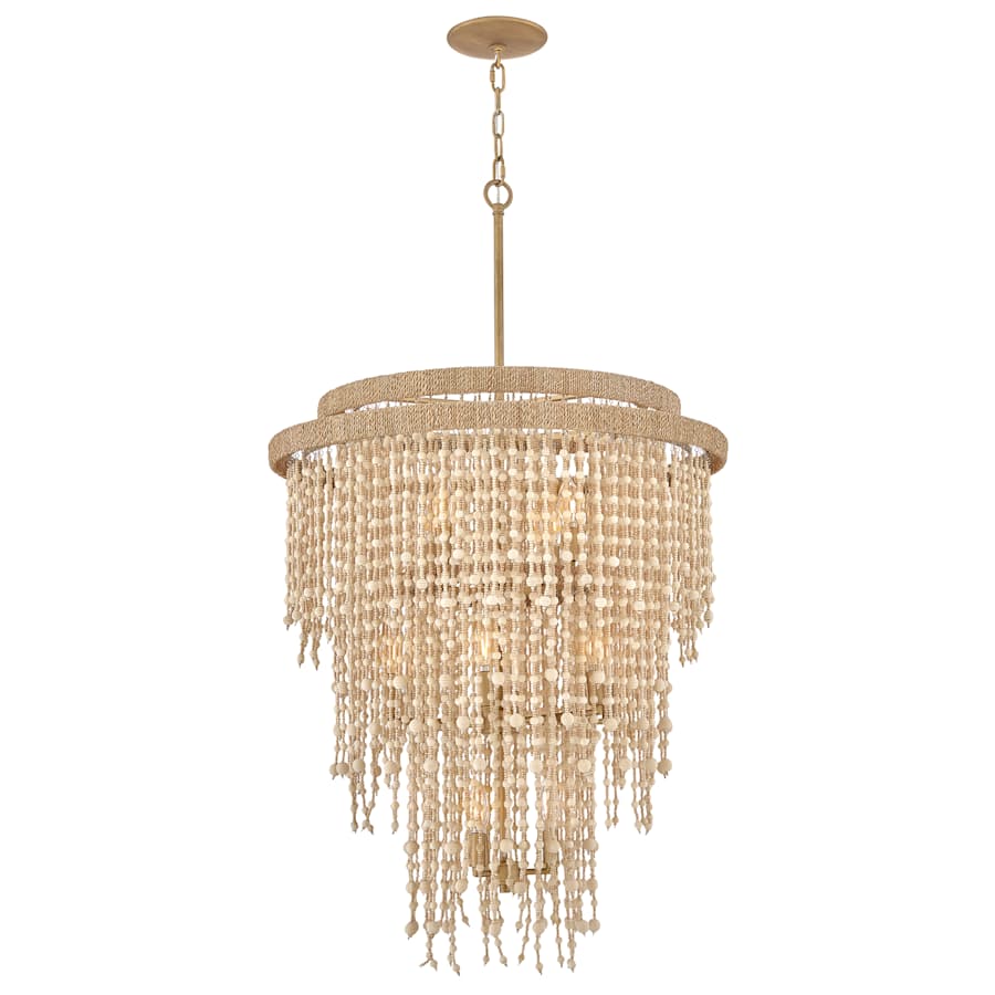 Fredrick Ramond Freya 13 Light 29" Wide Beaded Waterfall Chandelier