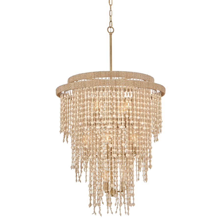 Fredrick Ramond Freya 13 Light 29" Wide Beaded Waterfall Chandelier