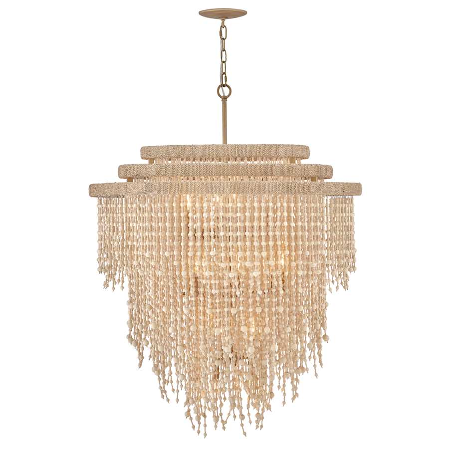 Fredrick Ramond Freya 17 Light 37" Wide Beaded Waterfall Chandelier