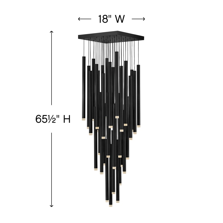 Fredrick Ramond Harmony 36 Light 18" Wide LED Multi Light Pendant