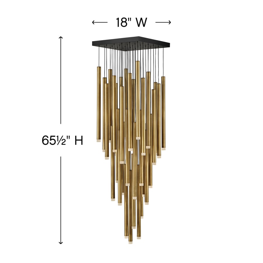 Fredrick Ramond Harmony 36 Light 18" Wide LED Multi Light Pendant
