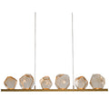 Hammerton Studio Gem 44" Wide 10 Light Hand Blown Glass LED Linear Suspension
