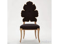 Wiggle Rubberwood Black Upholstered Side Dining Chair