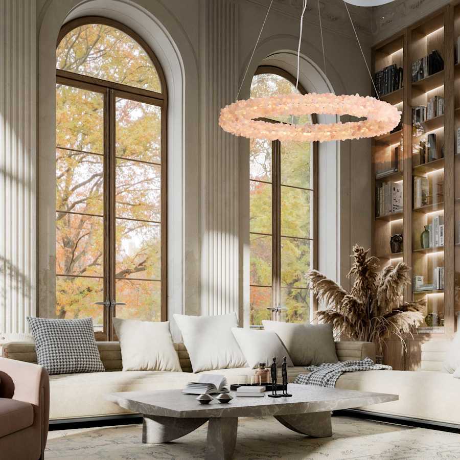 Golden Lighting Corallo 30" Wide Ring Chandelier