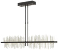 Gossamer 51.9" Black & Sterling Long LED Pendant