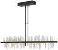 Gossamer 51.9" Black & Vintage Platinum Short LED Pendant