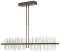 Gossamer 51.9" Bronze & Sterling Short LED Pendant