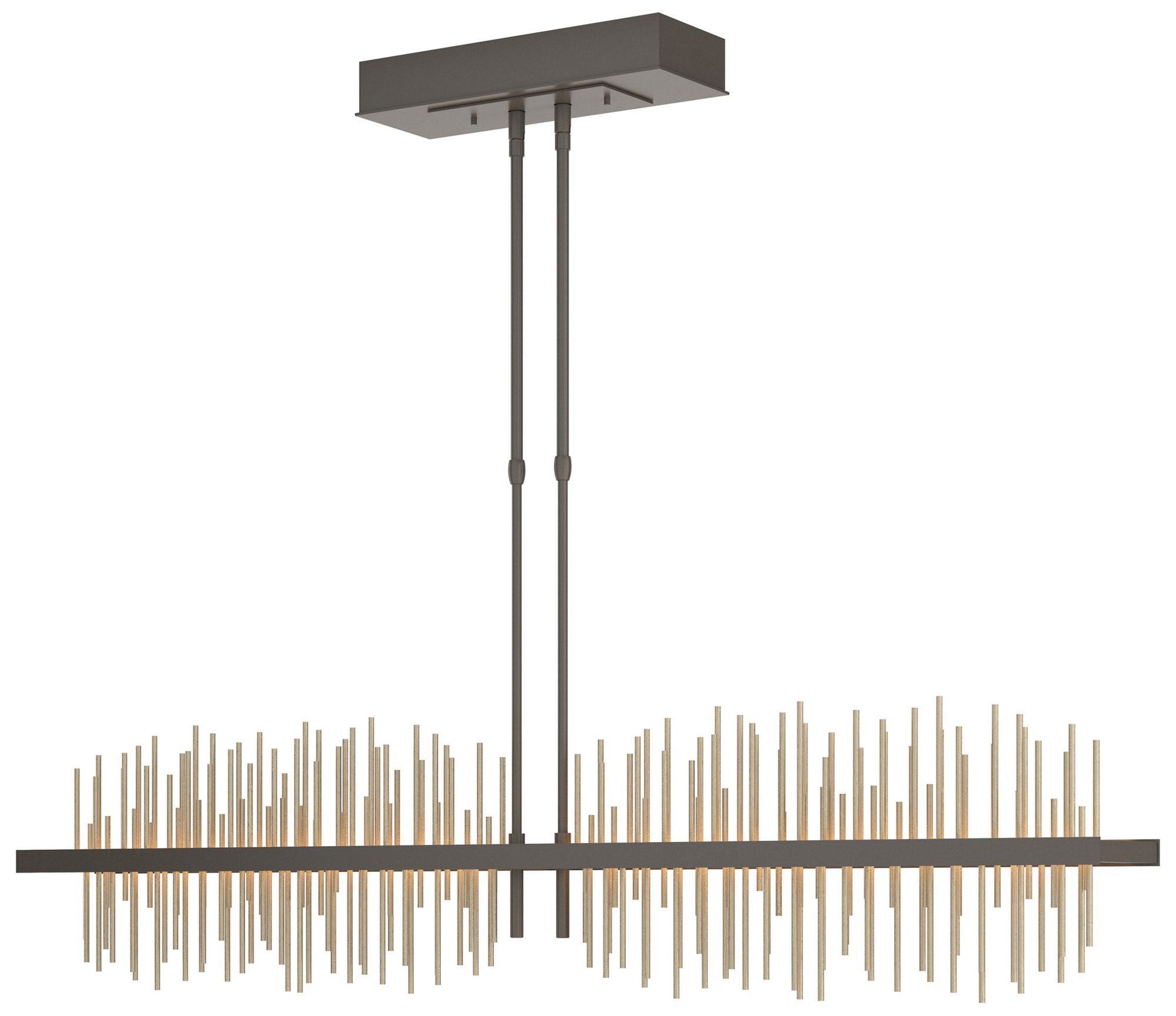 Gossamer 51.9" Dark Smoke & Soft Gold Short LED Pendant