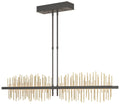 Gossamer 51.9" Natural Iron & Modern Brass Short LED Pendant