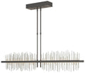 Gossamer 51.9" Natural Iron & Vintage Platinum Long LED Pendant